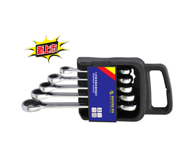 5pc双梅花棘轮扳手组套